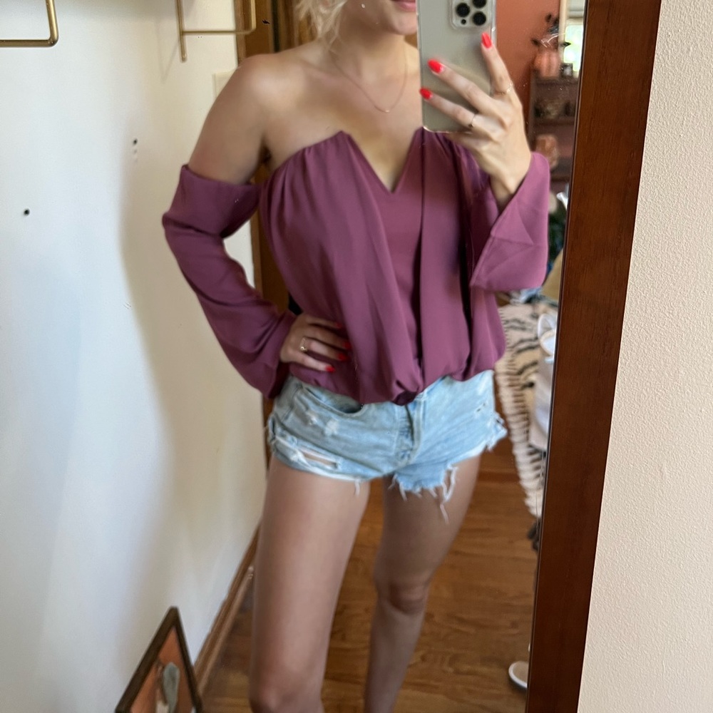 Buckle off the shoulder top!